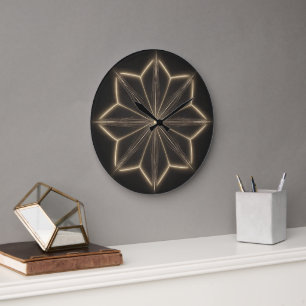Relógio de parede com design de mandala elegante