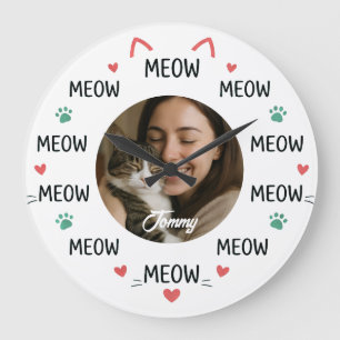 Relógio de Parede com Foto Personalizada de Pet co