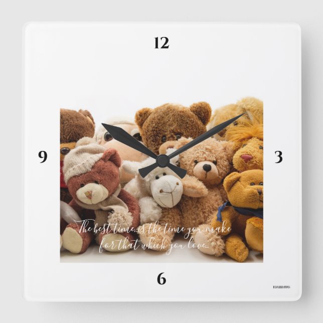 Relógio de Parede com Foto Personalizável HAMbyWG (Frente)