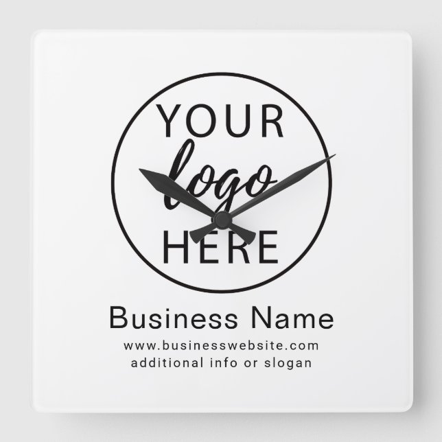 Relógio de Parede com Logotipo Empresarial Persona (Frente)
