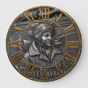 Relógio de Parede com Numeração Romana Vintage Avi