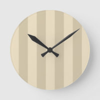 Relógio De Parede Com Taupe E Beige