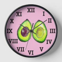 Cozinha Avocado Comida de Aquarelas Saudáveis Vege