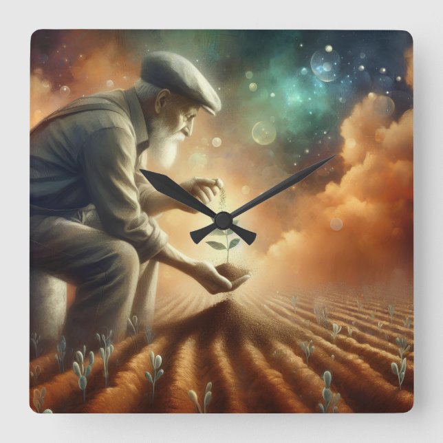 Relógio de Parede "Crescimento do Eterno" (Frente)