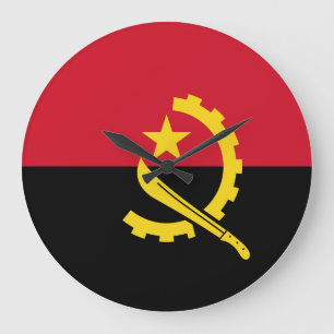Relógio de Parede da Bandeira Angola