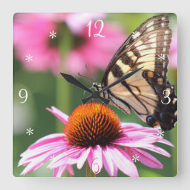 Relógio de Parede da Borboleta do Swallowtail Amar