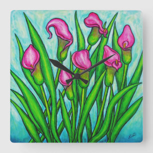 Relógio de Parede da Calla Lily Square, Lisa Loren