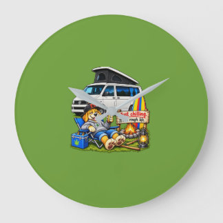 Relógio de parede da caravana engraçada '' Vida di