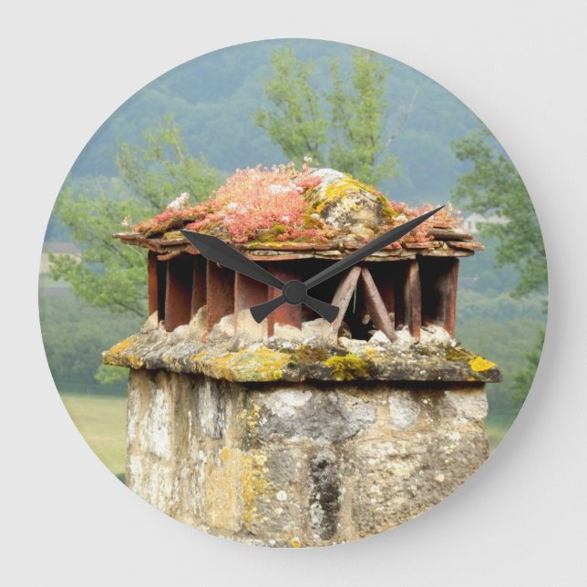 Relógio de Parede da Chaminé Francesa Antiga (Frente)