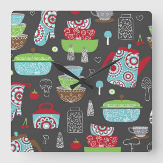 Relógio de Parede da Cozinha Retrotraída