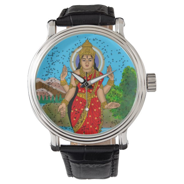 Relógio de Parede da Deusa Bhramari (Frente)