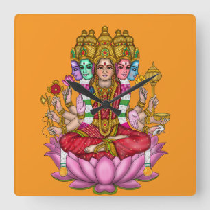 Relógio de Parede da Deusa Gayatri