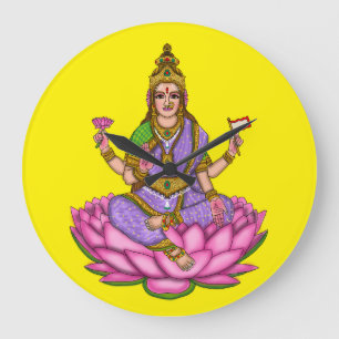 Relógio de Parede da Deusa Lakshmi