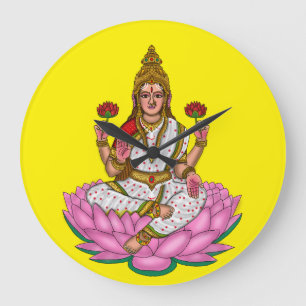 Relógio de Parede da Deusa Lakshmi