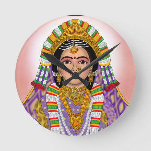 Relógio de Parede da Deusa Radha