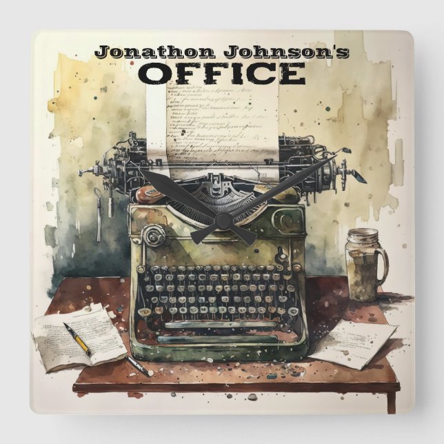 Relógio de Parede da Máquina de Digitalização Retr (Frente)