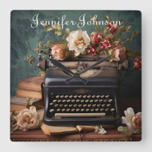 Relógio de Parede da Máquina de Espelhamento Flora