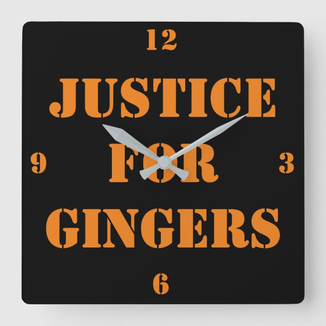 Relógio De Parede Da Praça Da Justiça Para Gingers (Frente)