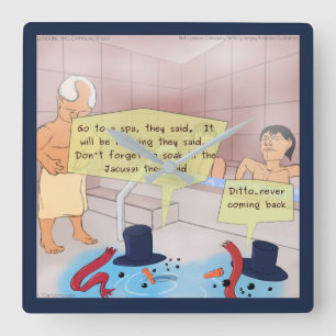 Relógio de Parede da Praça Snowman de Londres ri