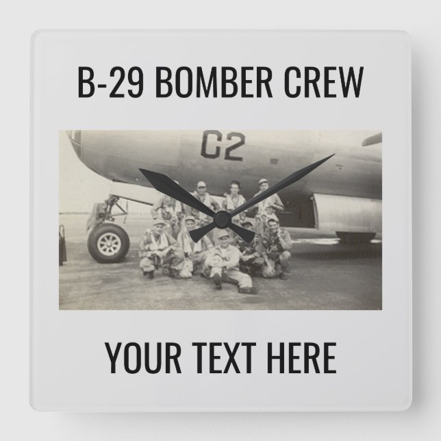 Relógio de Parede da Tripulação do Bombardeiro B-2 (Frente)