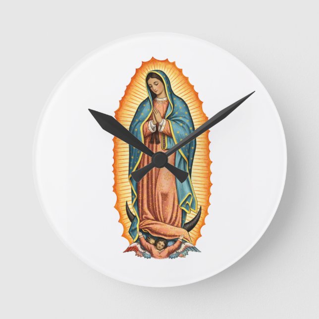 Relógio de Parede da Virgem Bendita de Guadalupe (Frente)