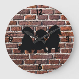 Relógio de Parede Dachshund Brick