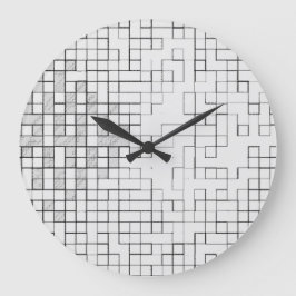 Relógio de Parede de 10,75 Polegadas Grid Locked