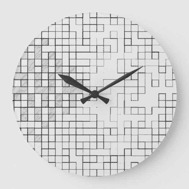 Relógio de Parede de 10,75 Polegadas Grid Locked (Frente)