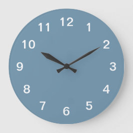 Relógio de Parede de Acríl Minimalista Dusty Blue