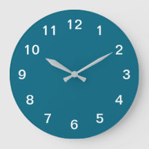 Relógio de Parede de Acrílico Minimalista Azul Tur