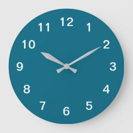 Relógio de Parede de Acrílico Minimalista Azul Tur