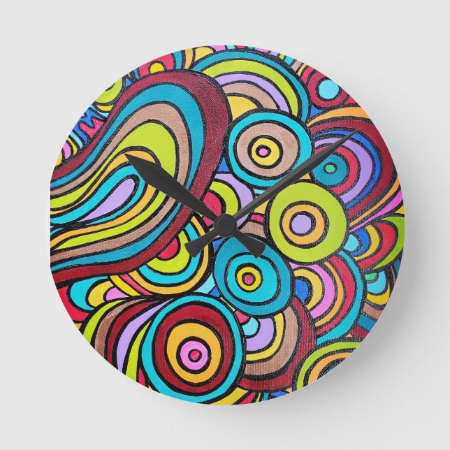 Relógio de Parede de Água Quente, 8" de acrílico r (Frente)