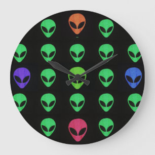 Relógio de parede de Alienígena multicolorido