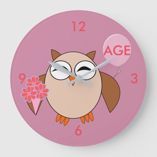 Relógio de Parede de Aniversário Personalizado (Frente)