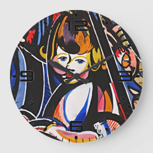 Relógio de Parede de Arte Moderna Infantil Fauvist