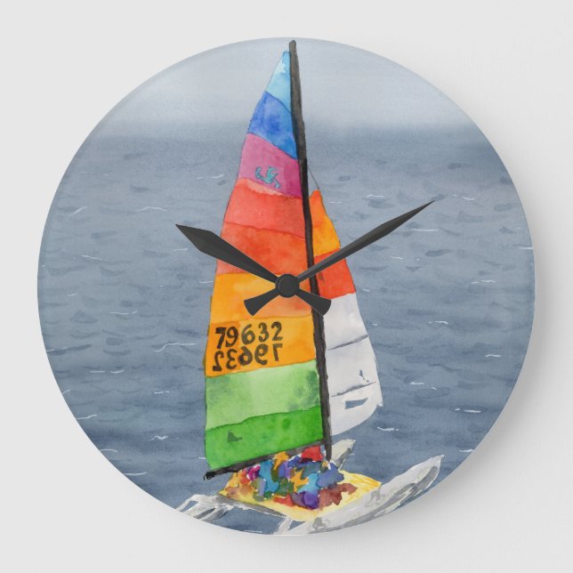 Relógio de Parede de Arte Náutica de Velero (Frente)