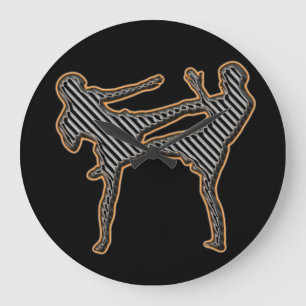 Relógio de Parede de Artes Marciais Misto
