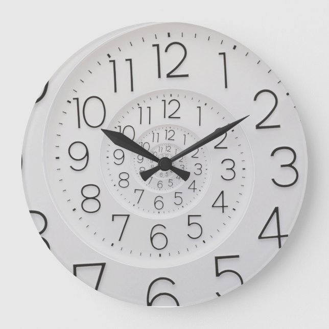 Relógio de Parede de Clock Spiral Grande (Frente)