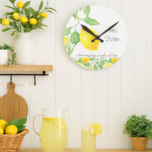 Relógio de Parede de Cozinha Personalizado com Lim