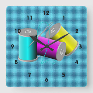 Relógio de Parede de Design de costura/caimento