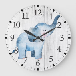 Relógio de Parede de Elefante Fofo