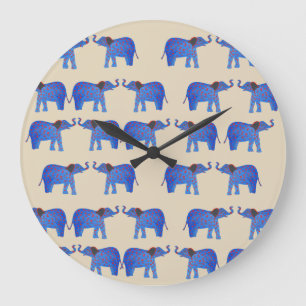 Relógio de Parede de Elefante, padrão de elefante 