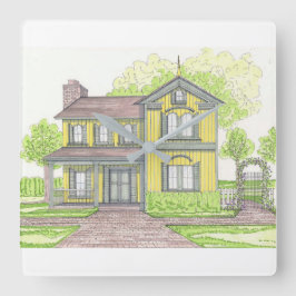 Relógio de Parede de Farmação Amarelo