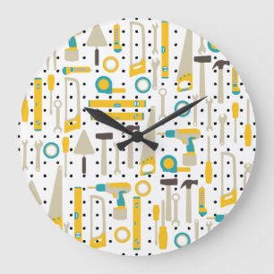 Relógio de Parede de Ferramentas de Construção 