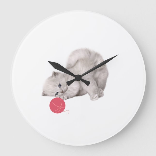 Relógio de Parede de Gatinhos (Frente)