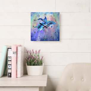 Relógio de Parede de Golfinhos do casal