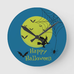 Relógio de Parede de Halloween – Decoração Sazonal