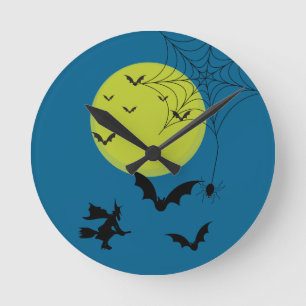 Relógio de Parede de Halloween – Decoração Sazonal