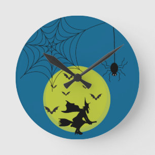 Relógio de Parede de Halloween – Decoração Sazonal