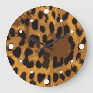Relógio de Parede de Impressão do Leopardo